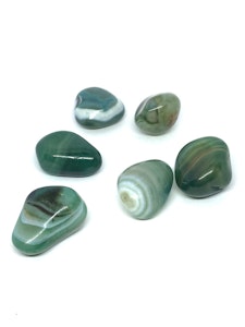 Grön Agat - 1 Trumlad sten - 18-22 gram - Vi väljer sten