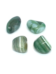 Grön Agat - 1 Trumlad sten - 26-28 gram - Vi väljer sten