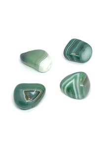 Grön Agat - 1 Trumlad sten - 15-17 gram - Vi väljer sten