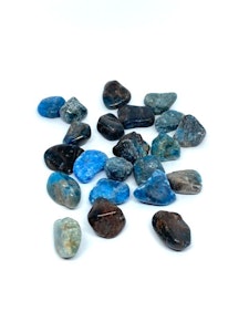 Apatit - 1 Trumlad sten - 4-6 gram - Kvalitet B/C - Vi väljer sten