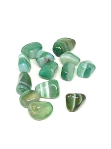 Grön Agat - 1 Trumlad sten - 3-4 gram - Vi väljer sten
