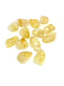 Citrin - AA-kvalitet - 1 trumlad sten - 7-8 gram - Vi väljer sten