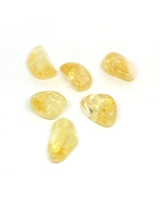 Citrin - AA-kvalitet - 1 trumlad sten - 9-10 gram - Vi väljer sten