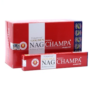 Rökelse - Vijaysjree - Golden Nag Champa Incense - 15 st