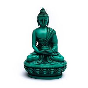 Grön Buddha - 11 cm