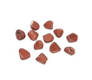 Röd Jaspis - 1 Trumlad sten - 2-3 gram - Vi väljer sten