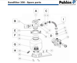 630004 - Manometer med o-ring till Pahlén Sandfilter 350