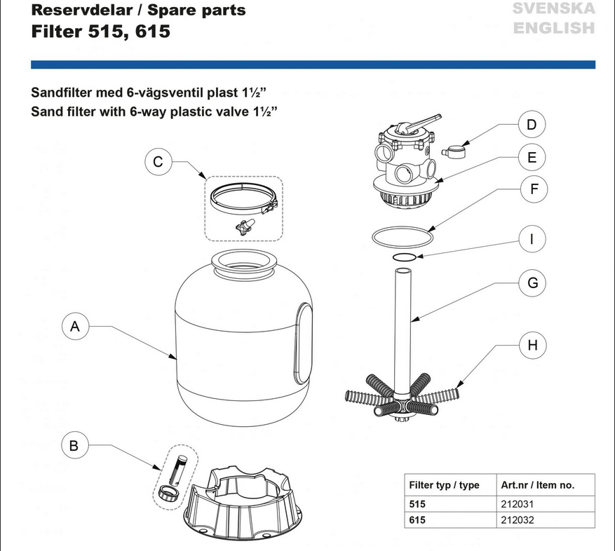 630365 - O-ring ventil, 515/615-filter Pahlén