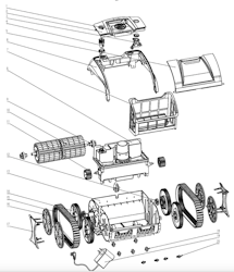 ZKWY27 - Pulley for roller (1st) - (Nr:9) Reservdel Poolrobot CF 200CL