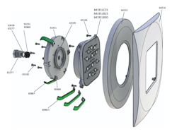 Reservdelar WELTICO LED Lampa design vit
