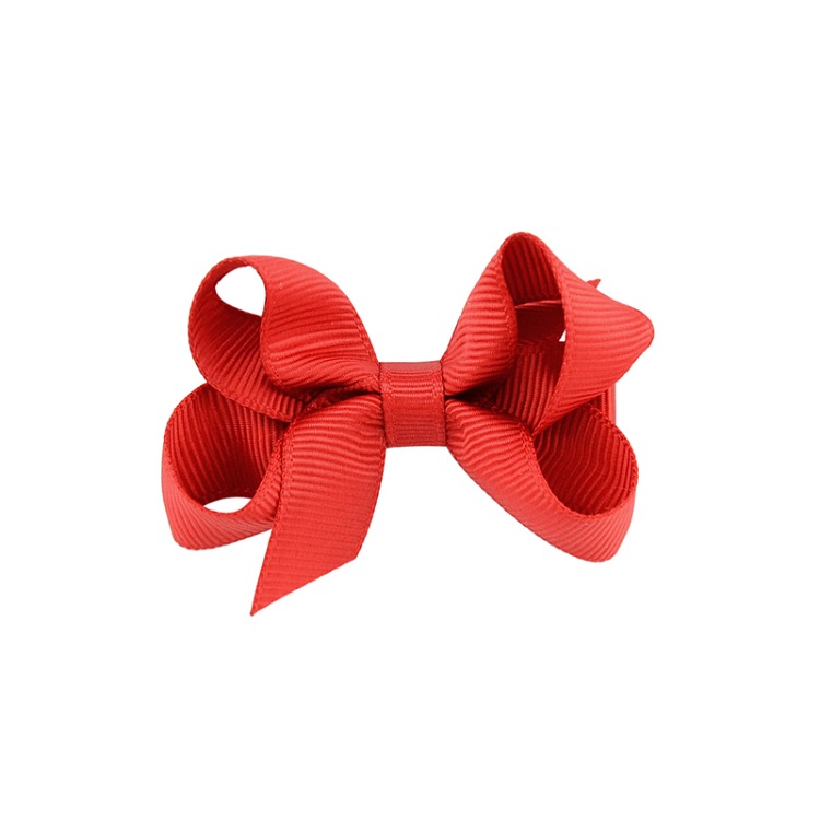 Hårklämma - Mini Bow Red Rose