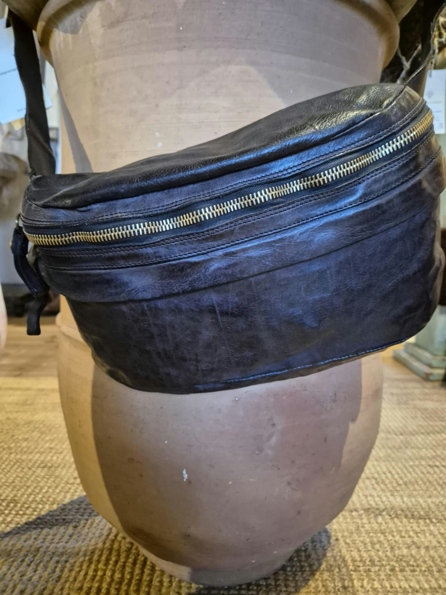 Beltbag stor grå/svart