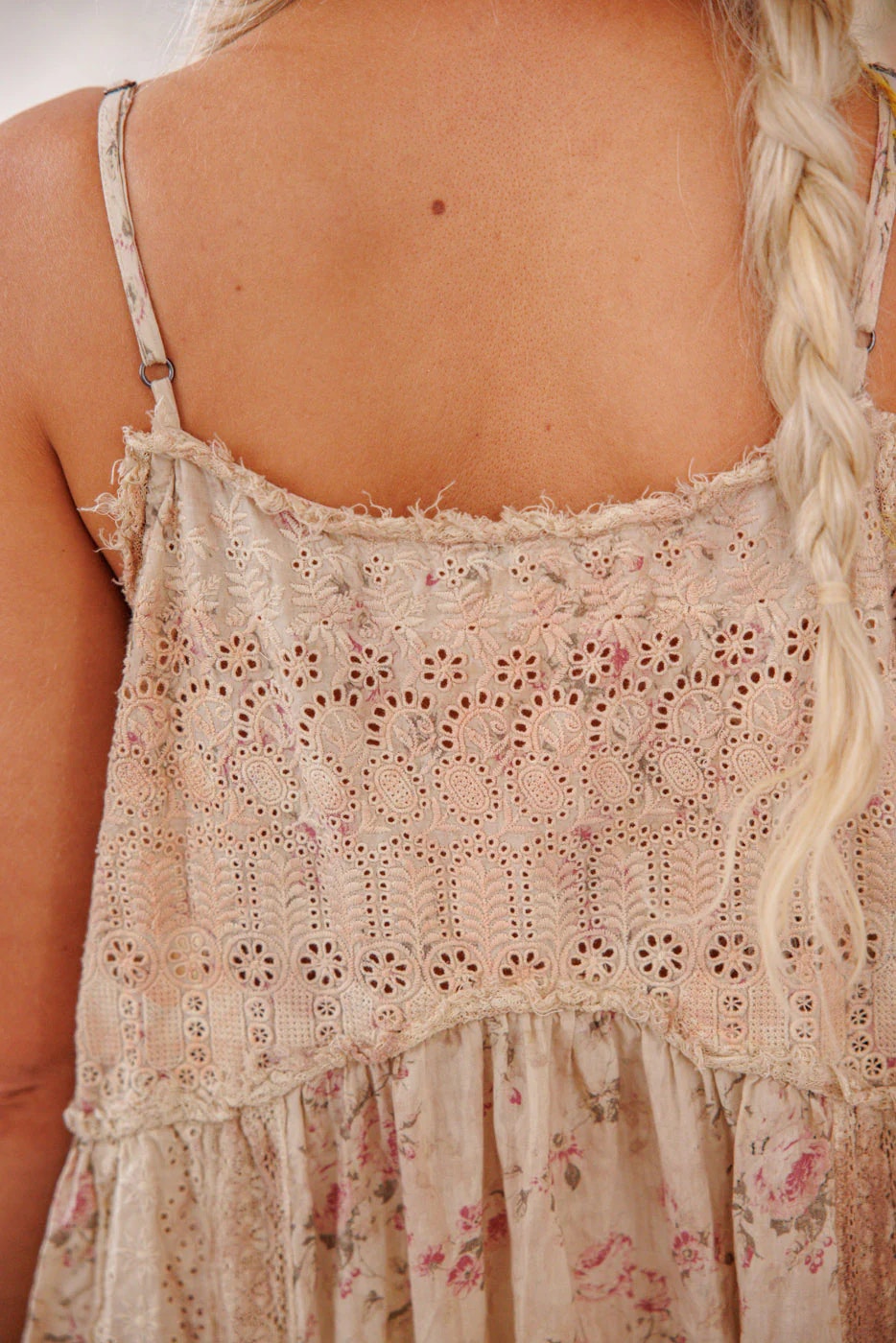 Eyelet Esti Cami Dress | Färg: Brixton