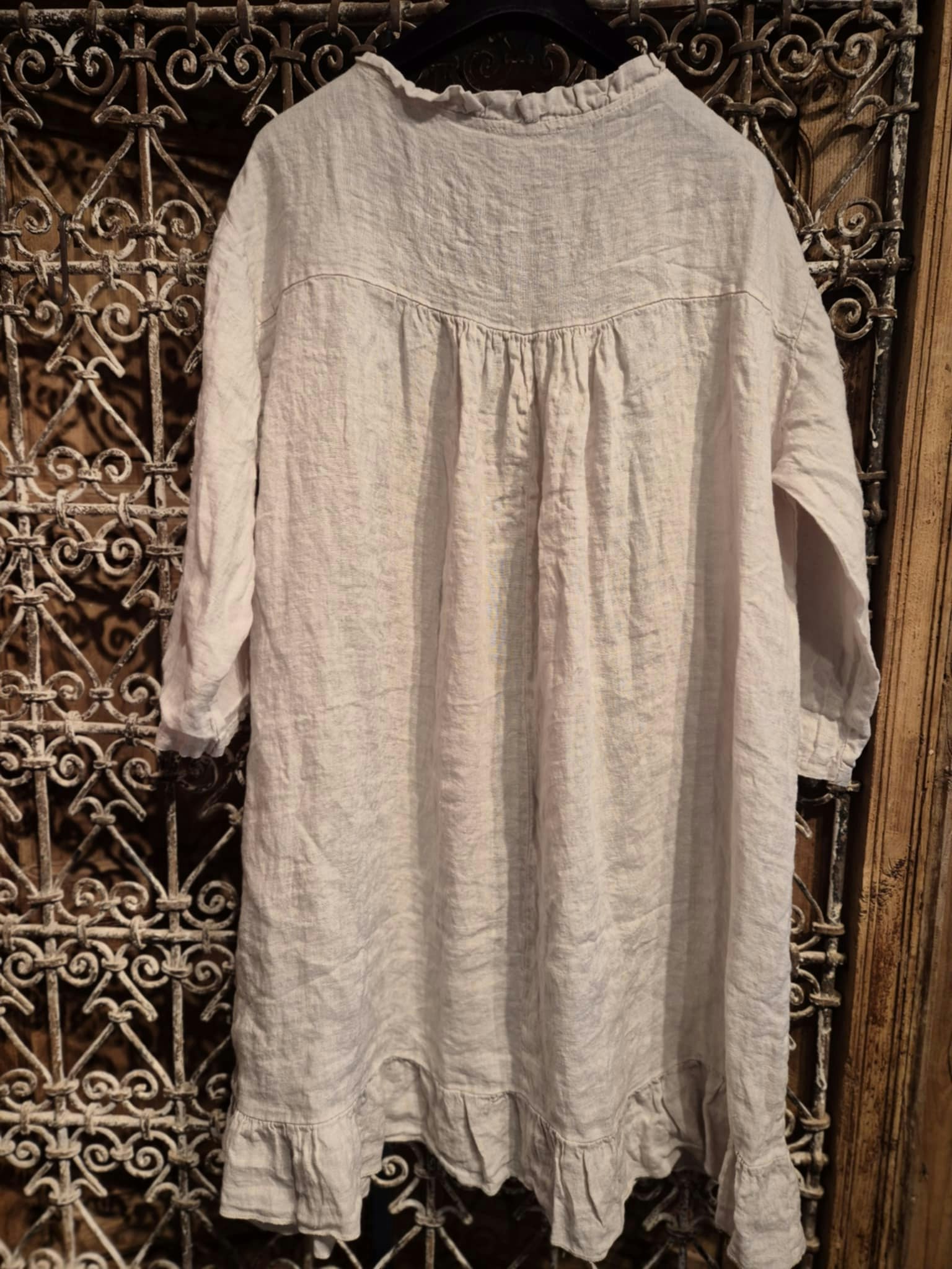 Linne tunika beige