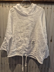 Cool linne Hoodie vit