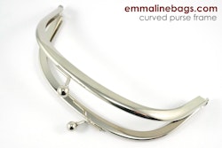 Curved Purse Frame 6" - Nickel