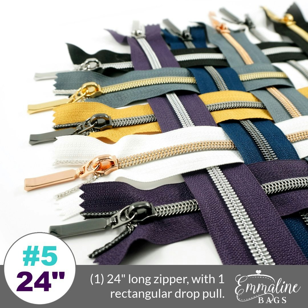 Zipper *SIZE#5*, 24" (61 cm), with pull.