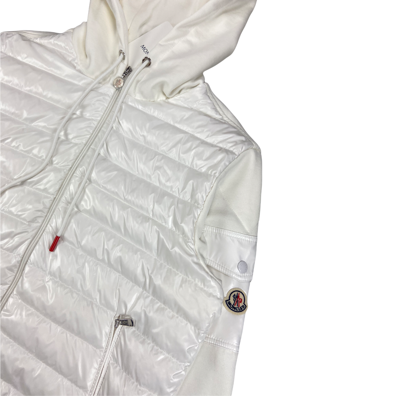 Moncler Tricot Hooded Down Cardigan