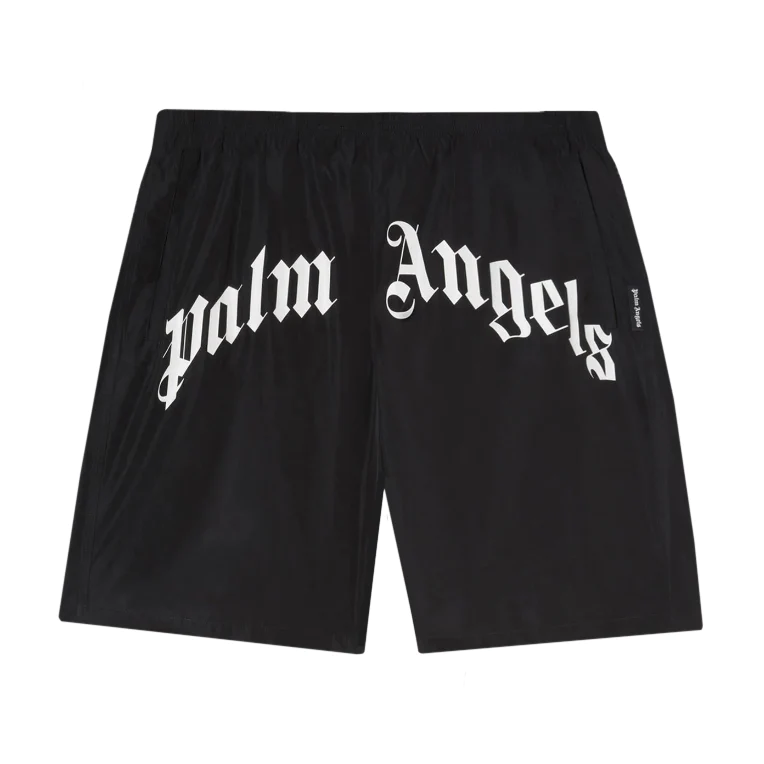 Palm Angels Curved Logo Shorts - Size S