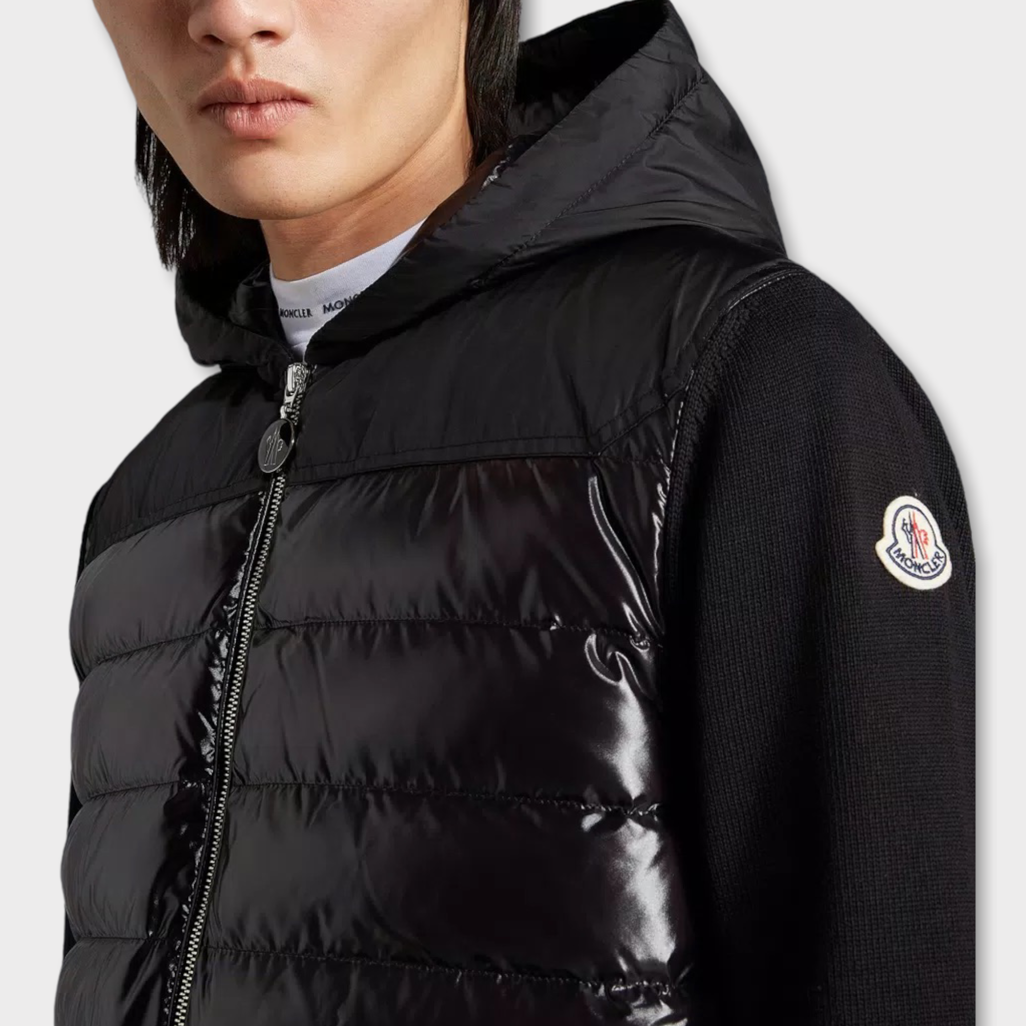 Moncler Hooded Down Cardigan - Size XXL (Fits XL)