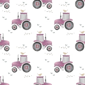Traktor rosa French terry
