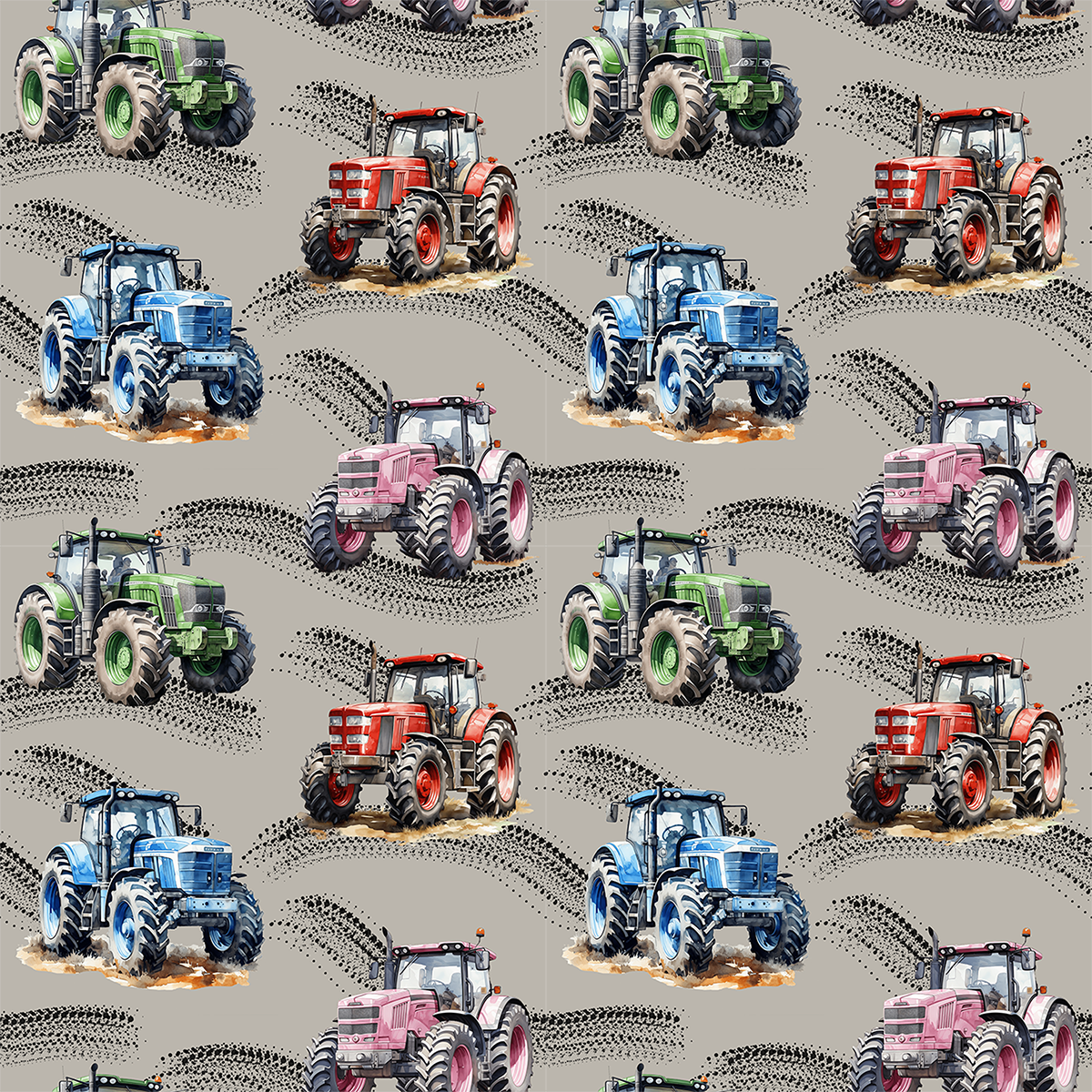 Traktor på sporet jersey STOR