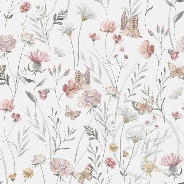 Flowers And Butterflies jersey