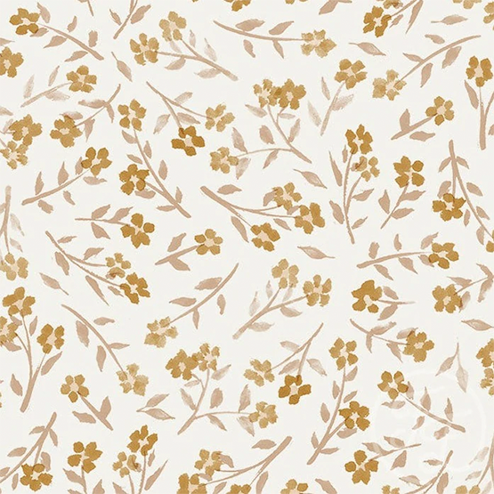 Tiny floral gold ribbjersey