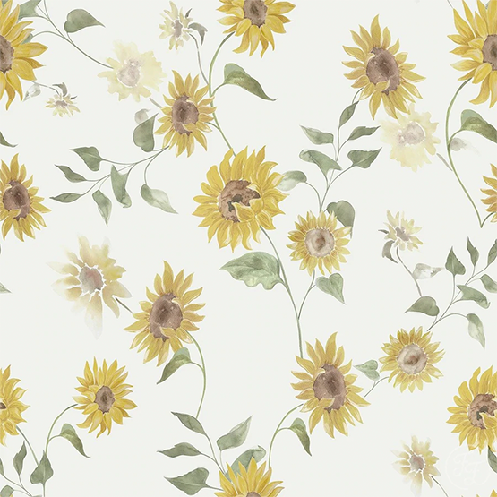 Vintage sunflowers ribbjersey
