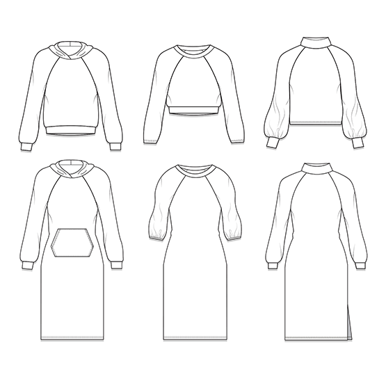 Eva Sweatshirt (overdel og kjole)