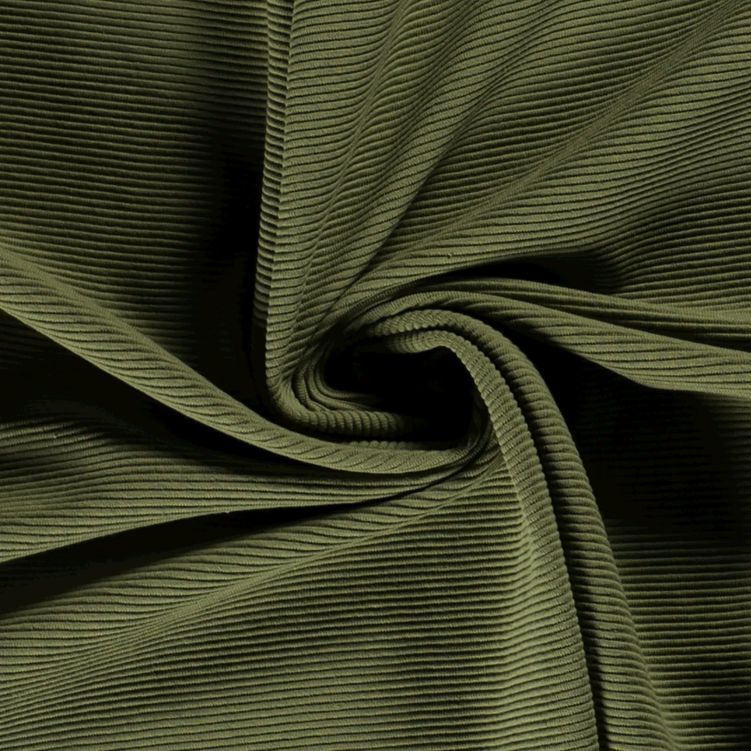 Forest green ottoman