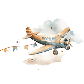 Fly blå/beige