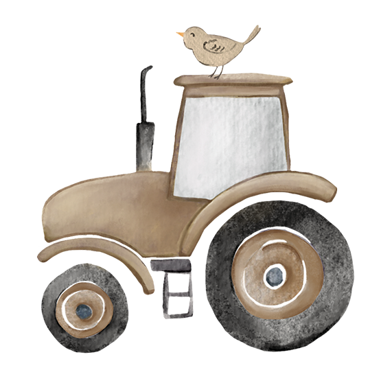 Traktor brun