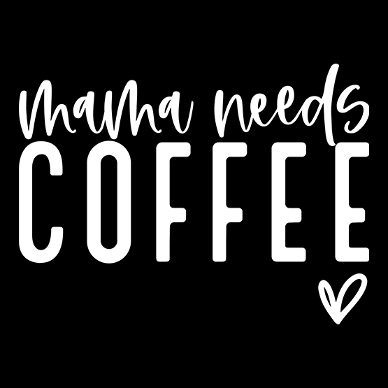 Mama needs coffee hvit