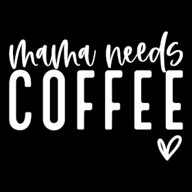 Mama needs coffee hvit