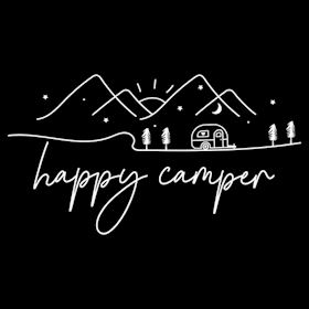 Happy camper hvit