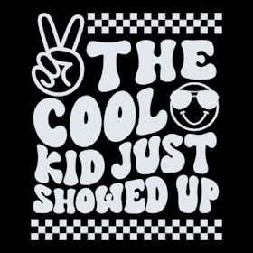 The cool kid just showed up lys grå