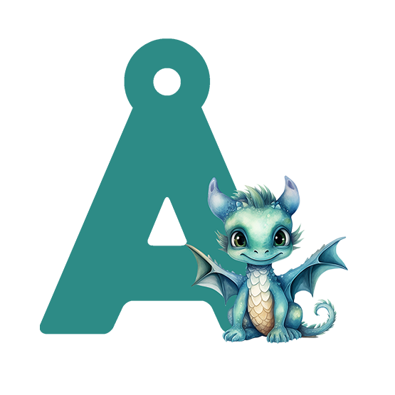 Alfabet med drage mini