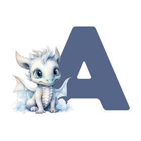 Alfabet med drage mini