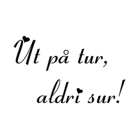 Ut på tur aldri sur sort