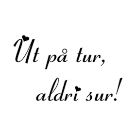 Ut på tur aldri sur sort