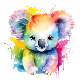 Fargerik koala