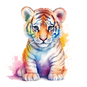 Fargerik tiger