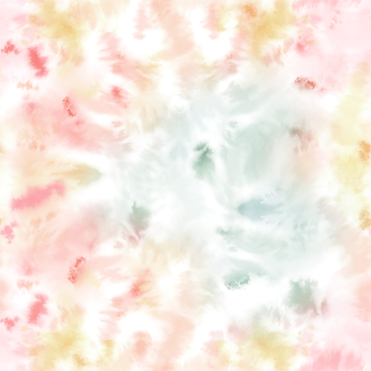 Pastel tiedye uregelmessig ribbjersey