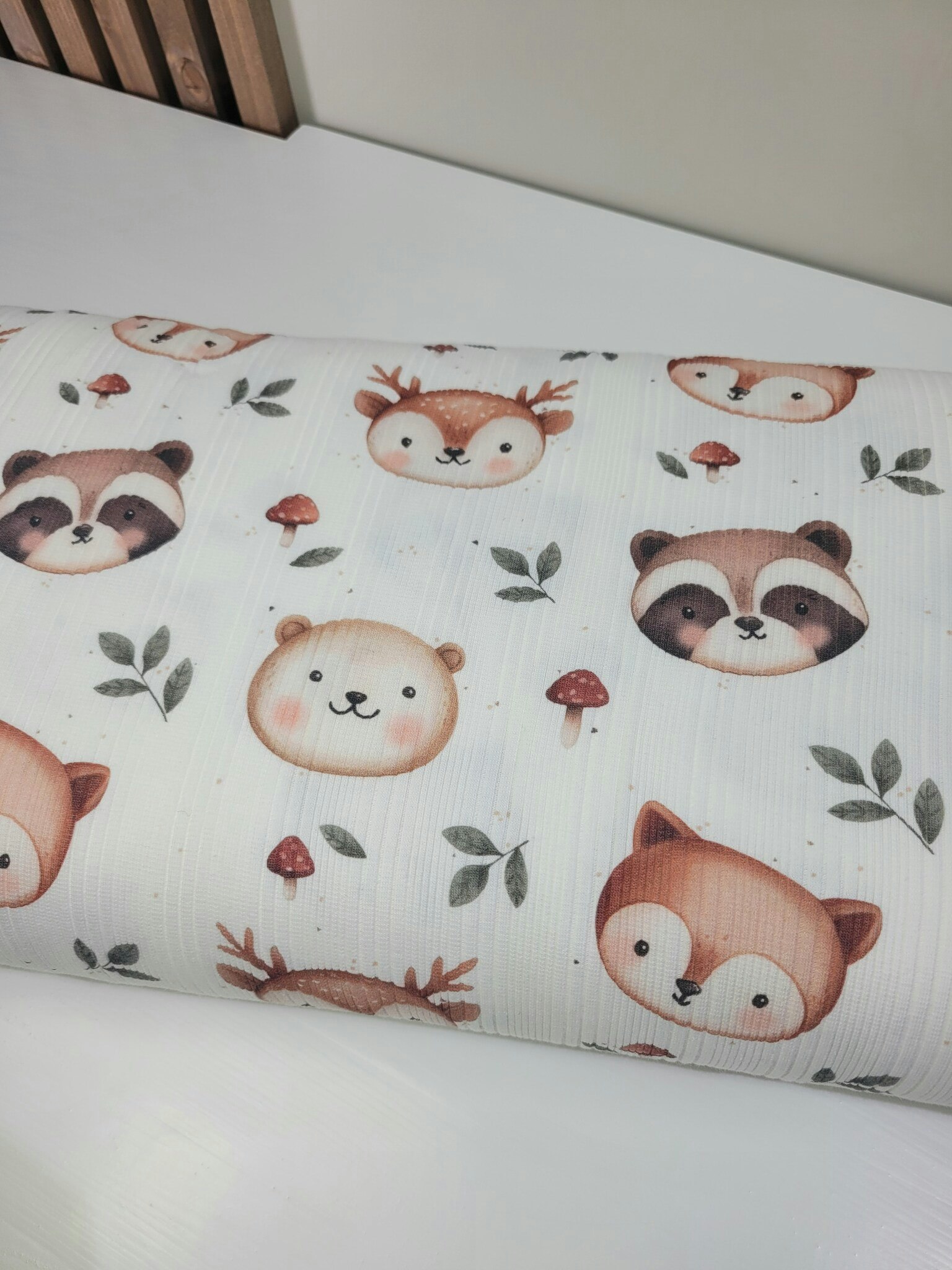 Woodland animals uregelmessig ribbjersey