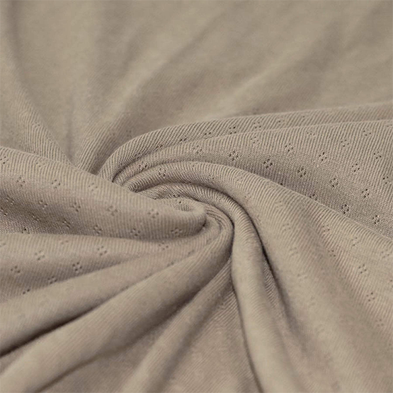Dark beige pointelle