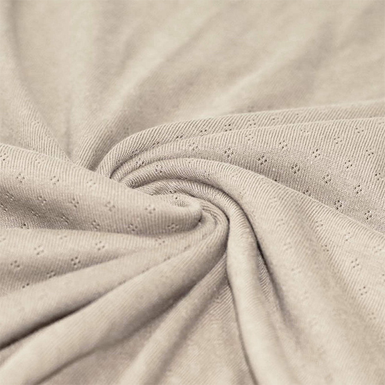 Light beige pointelle