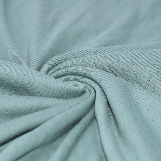 Sea green pointelle