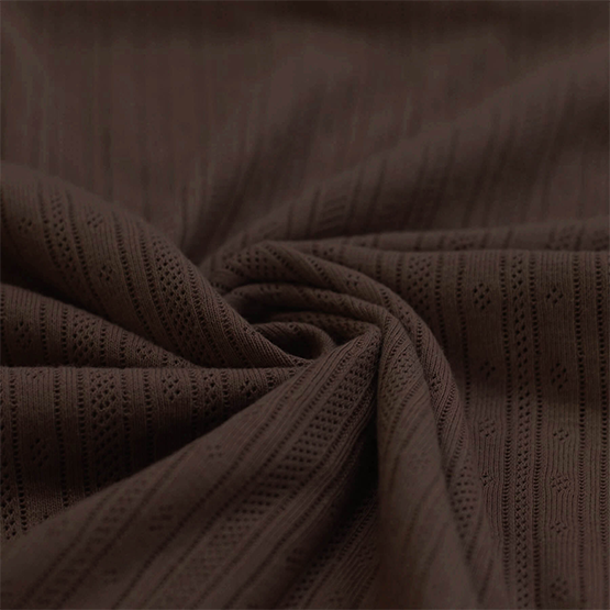 Chocolate brown pointelle