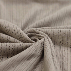 Taupe pointelle
